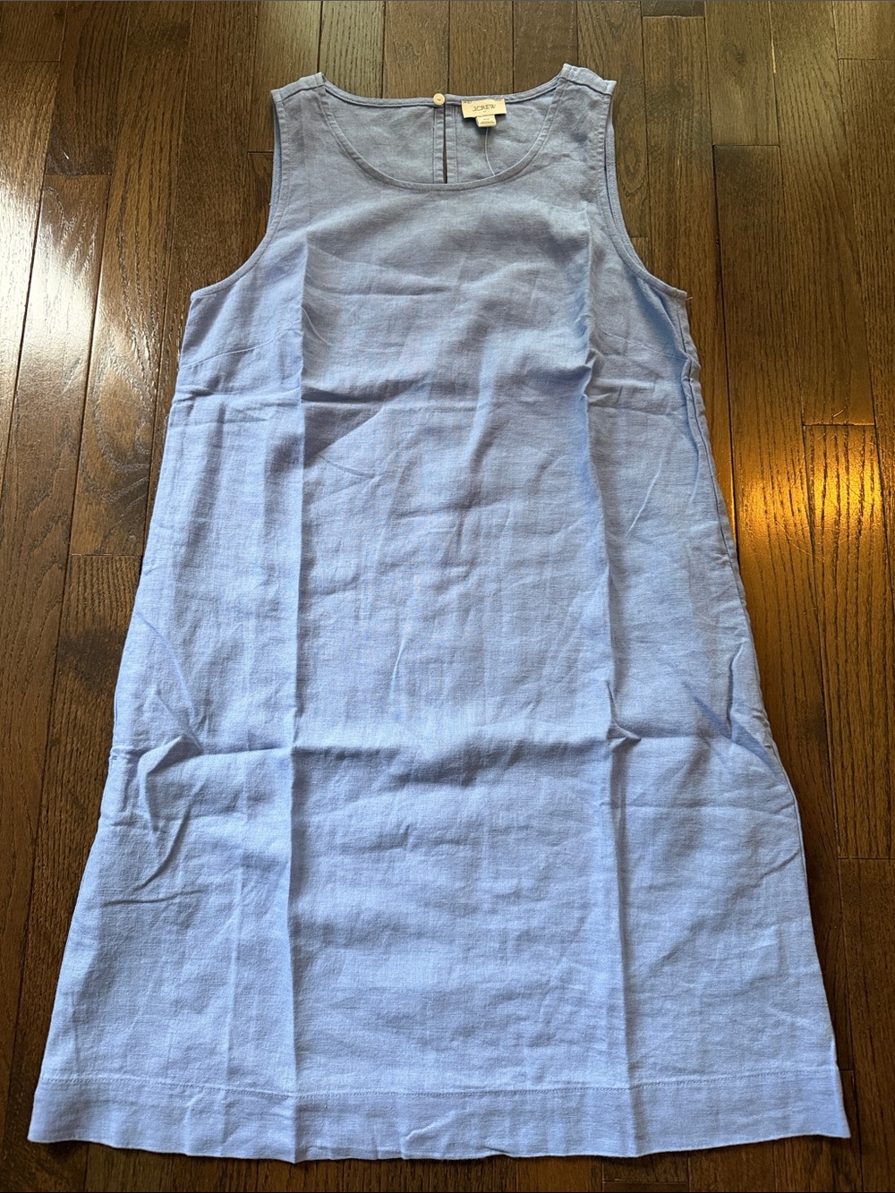 J Crew Factory Sleeveless Light Blue Shift Dress